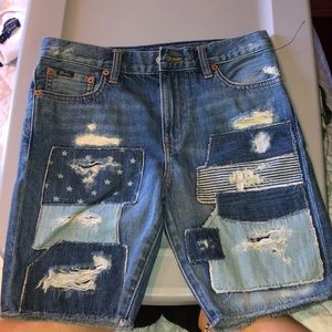 Girls Polo Ralph Lauren Jean Shorts
